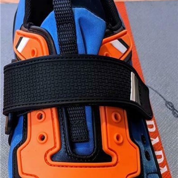 Mens Prada Nylon Colorblock Scuba Sneakers - Picture 2 of 6